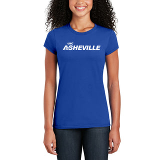 UNC Asheville Bulldogs Basic Block Womens T-Shirt - Royal