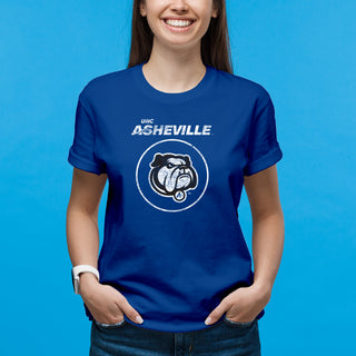 UNC Asheville Bulldogs Distressed Circle Logo T-Shirt - Royal