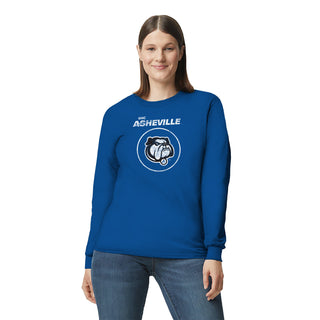 UNC Asheville Bulldogs Distressed Circle Logo Long Sleeve - Royal
