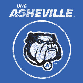 UNC Asheville Bulldogs Distressed Circle Logo Long Sleeve - Royal