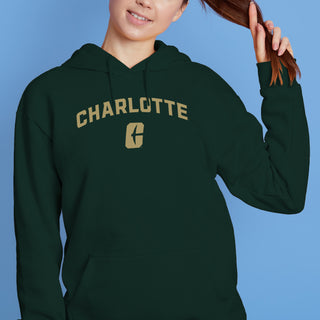 UNC Charlotte Forty-Niners Arch Logo Hoodie - Forest