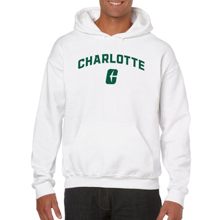UNC Charlotte Forty-Niners Arch Logo Hoodie - White