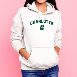 UNC Charlotte Forty-Niners Arch Logo Hoodie - White
