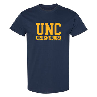 UNC Greensboro Spartans Basic Block T-Shirt - Navy