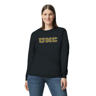 UNC Pembroke Braves Basic Block Long Sleeve T Shirt - Black