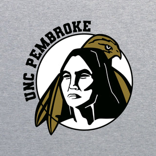UNC Pembroke Braves Primary Logo Youth T Shirt - Sport Grey