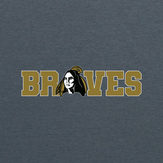 UNC Pembroke Braves Wordmark Hoodie - Dark Heather
