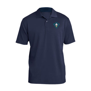Wilmington Seahawks Primary Logo Left Chest Polo - Navy