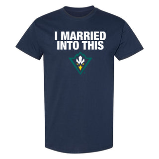 UNC Wilmington Seahawks I Married Into This T-Shirt - Navy