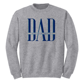 Wilmington Seahawks Classic Dad Crewneck Sweatshirt - Sport Grey