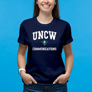 Wilmington Seahawks Arch Logo Communications T-Shirt - Navy