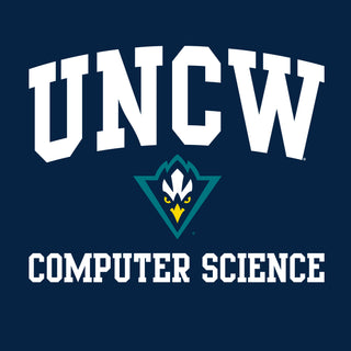 Wilmington Seahawks Arch Logo Computer Science T-Shirt - Navy