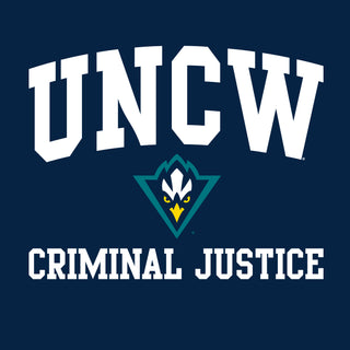 Wilmington Seahawks Arch Logo Criminal Justice T-Shirt - Navy