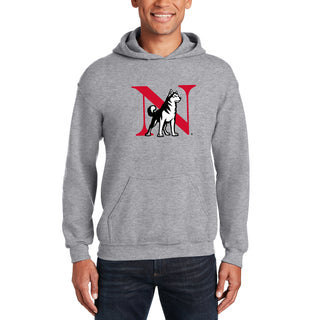 Northeastern University Primary Logo Hoodie - Sport Grey