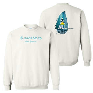 Aasia Laurencin - La Vie Kut Fute Fer Crewneck Sweatshirt - White