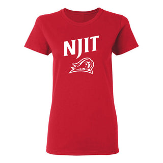 New Jersey Institute of Technology Arch Logo Short Sleeve Women's T-Shirt - Red