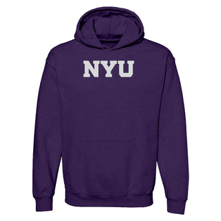 New York University Violets Basic Block Hoodie - Purple