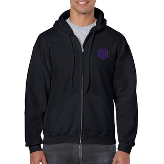 NYU Primary Logo LC EMB Full Zip Hoodie