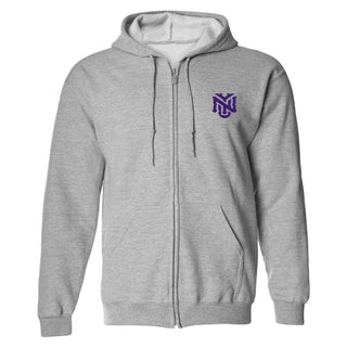 NYU Primary Logo LC EMB Full Zip Hoodie