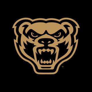 Oakland University Front and Back Print Hoodie - Black