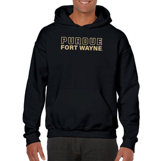 Purdue University Fort Wayne Mastodons Basic Block Hoodie - Black