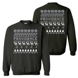 Providence Friars Ugly Holiday Sweater Crewneck - Black