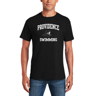 Providence Friars Arch Logo Swimming T-Shirt - Black