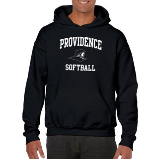 Providence Friars Arch Logo Softball Hoodie - Black