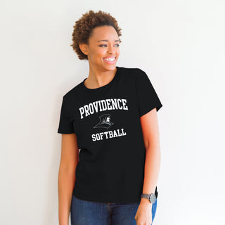 Providence Friars Arch Logo Softball T-Shirt - Black