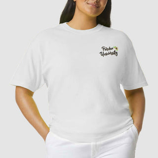 Purdue Floral State Comfort Colors Short Sleeve T Shirt - White