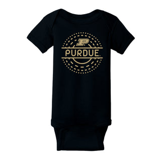 Purdue Sunny Circle Infant Creeper - Black