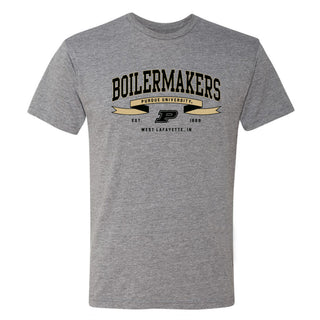 Purdue Ribbon Flight NLA Triblend T-Shirt - Premium Heather