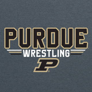 Purdue Wrestling Top Flight Hoodie - Dark Heather
