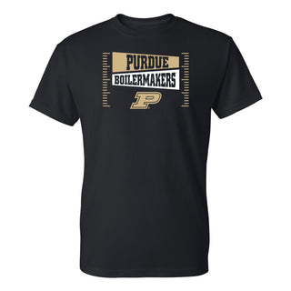 Purdue Boilermakers Football Field Block T-Shirt - Black