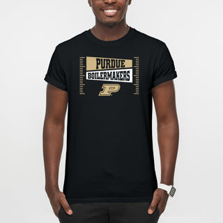 Purdue Boilermakers Football Field Block T-Shirt - Black