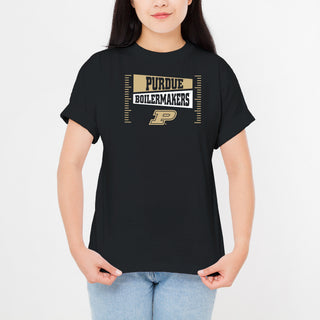 Purdue Boilermakers Football Field Block T-Shirt - Black