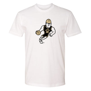 Purdue Pete Basketball Mascot Mark NLA T-Shirt - White