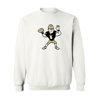 Purdue Pete Football Mascot Mark Crewneck - White