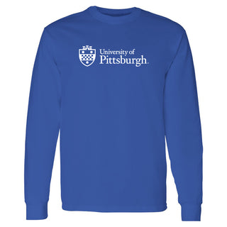 Pittsburgh Panthers Institutional Logo Long Sleeve T-Shirt - Royal