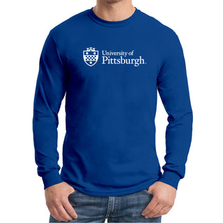 Pittsburgh Panthers Institutional Logo Long Sleeve T-Shirt - Royal