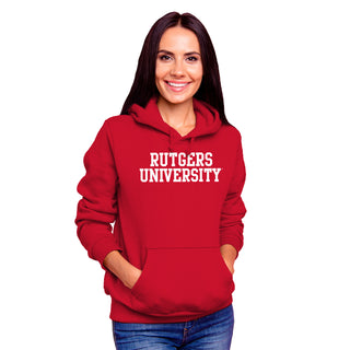 Rutgers University Scarlet Knights Basic Block Hoodie - Red
