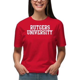 Rutgers University Scarlet Knights Basic Block T-Shirt - Red
