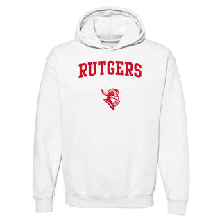 Rutgers University Scarlet Knights Arch Logo Hoodie - White