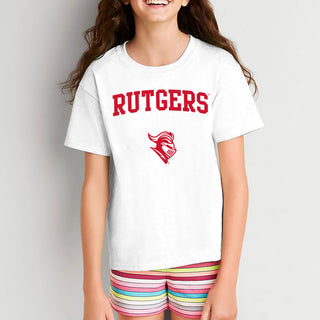 Rutgers University Scarlet Knights Arch Logo Youth T-Shirt - White