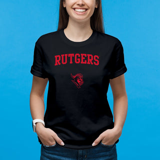 Rutgers University Scarlet Knights Arch Logo T-Shirt - Black
