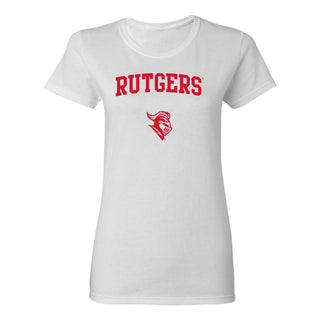 Rutgers University Scarlet Knights Arch Logo Women's T-Shirt - White
