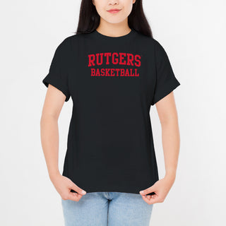 Rutgers Scarlet Knights Arch Logo Basketball T-Shirt - Black