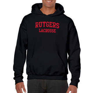 Rutgers Scarlet Knights Arch Logo Lacrosse Hoodie - Black