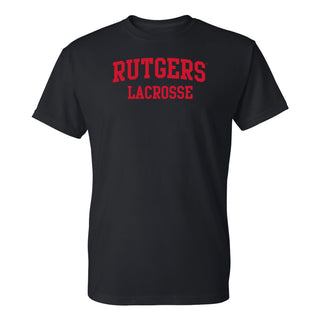Rutgers Scarlet Knights Arch Logo Lacrosse T-Shirt - Black