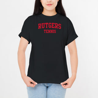 Rutgers Scarlet Knights Arch Logo Tennis T-Shirt - Black